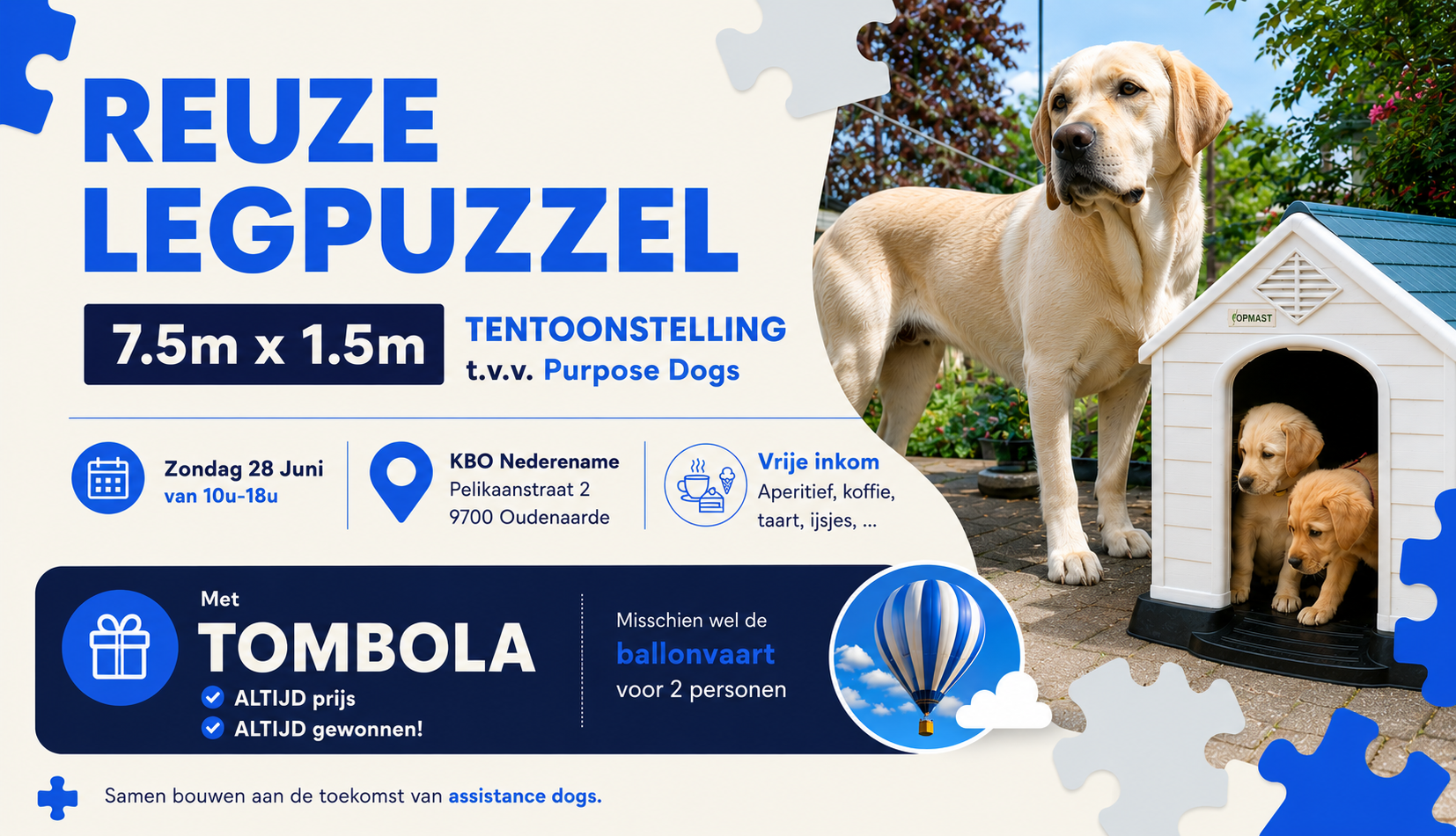 Tentoonstelling reuze legpuzzel Tentoonstelling reuze legpuzzel